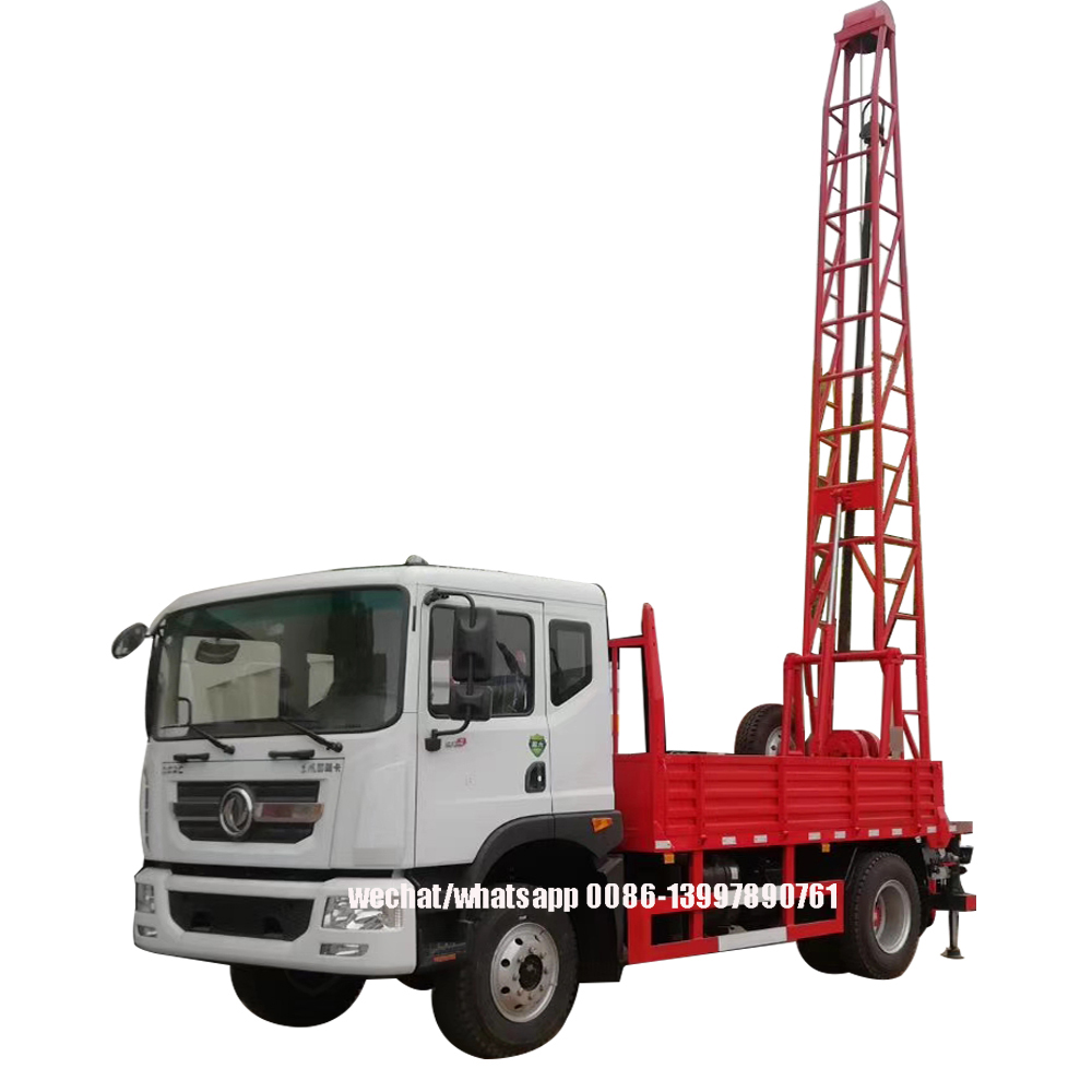 شاحنة حفر المياه للتنقيب الجيولوجي Dongfeng D9