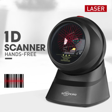 Desktop 1D Omnidirectional handfree laser barcode scanner