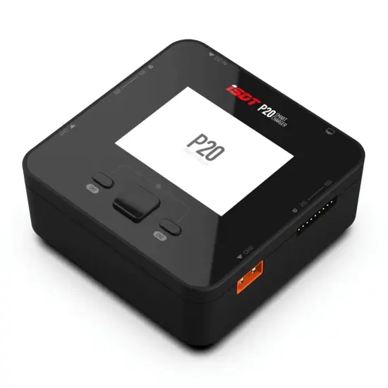 High Power ISDT P20 500WX2 20Ax2 Dual Channel Battery Balance Smart Charger for Lilon LiPo LiHV NiMH Lipo Pb Battery