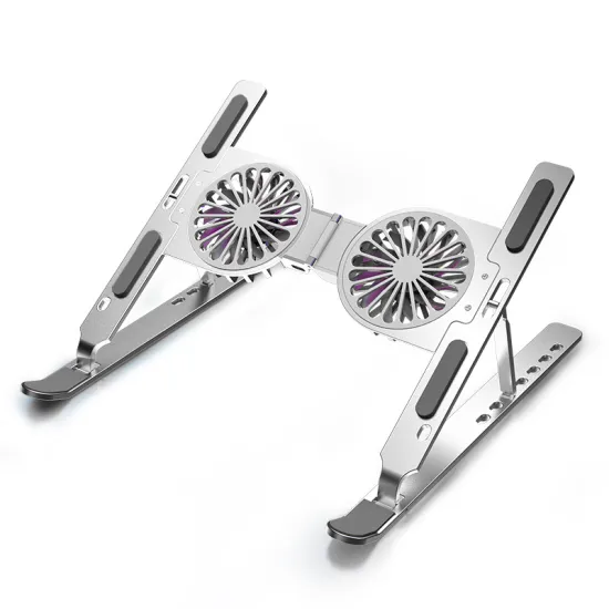 Hot Selling Adjustable Laptop Stand with 2 Fans for Cooling