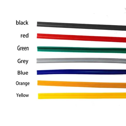 Kction Universal Frameless Wiper Repair Strips - Colored Silicone Wiper Blades Refill