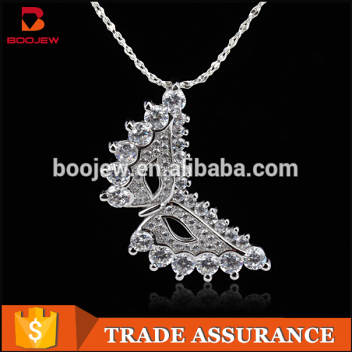 2016 new design mask shape funky and beautiful woman jewelry brass necklace with zircon