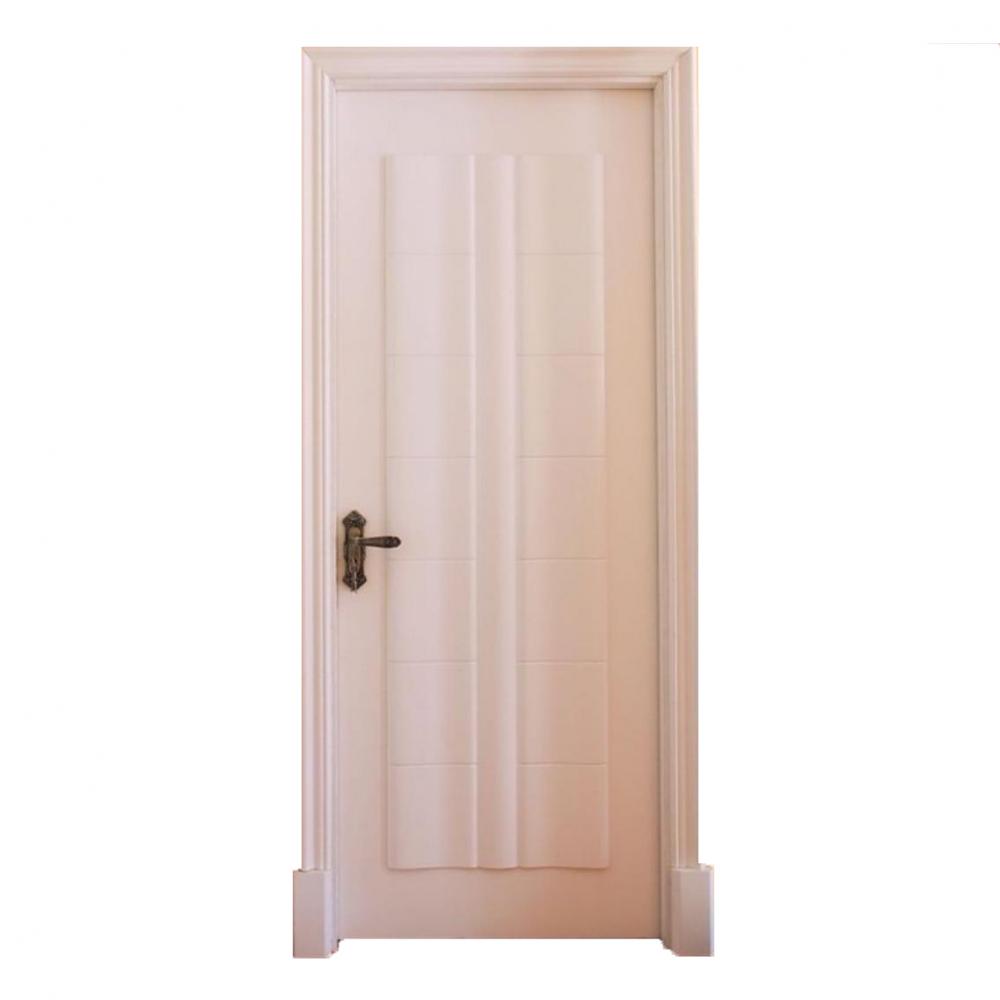 Puerta decorativa de madera maciza blanca para el hogar