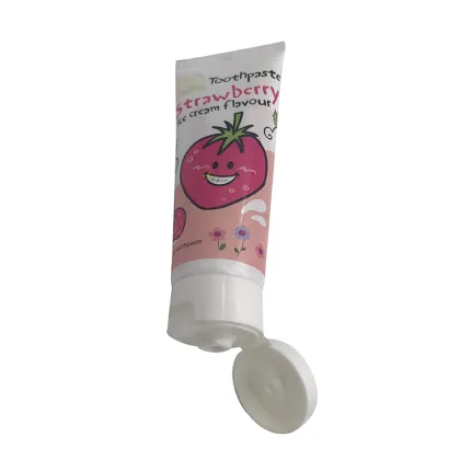 75ml strawberry flavor organic children baby toothpaste
