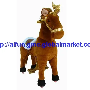 U & Me Brown Knight with golden rein, Lamborghini ride on toy