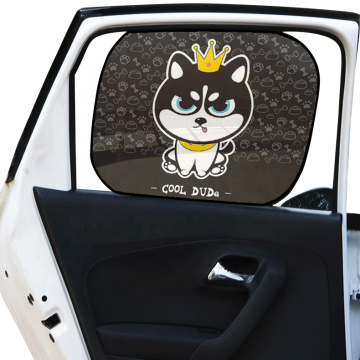 One-Way See-Through Custom Cartoon Anime Print Sunshades for Car