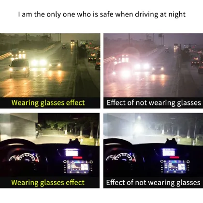 Anti-Glare HD Night Vision Driving Glasses for Safer Night Time Car Driving