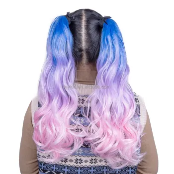 Alileader New Arrival Colorful 18 Inch Clip In Hair Synthetic Body Ponytail Hair Extension