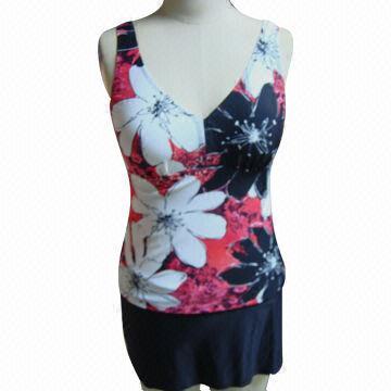 Big Flowers Tankini Swimsuits, Comes in Various Sizes