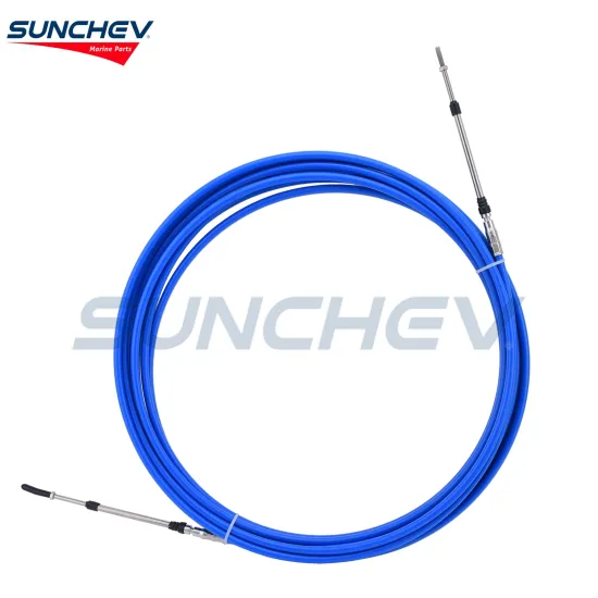 SUNCHEV Boat Throttle Control Cable 30 Feet(Blue) For Universal
