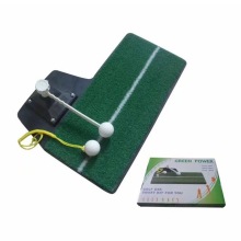 Estera de práctica de entrenador de swing de golf de altura ajustable