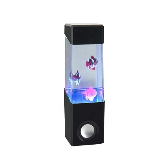 Wireless Speaker Aquarium Tank with 10-inch LED Fish Lamp