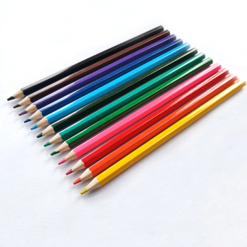 Normal Size Wooden Standard Colored Pencils - 12 Pack Oil Based Lapices De Colores Without TiO2