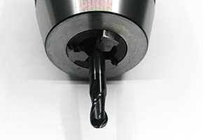 Spherical tool of machining curved