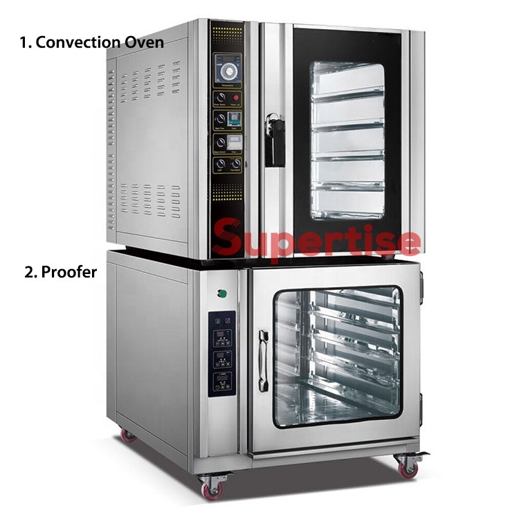 Electric Industrial Convection Oven with Steam for Baking Bread
