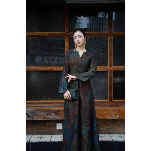 Shisanchai Hexi Cuatro Prefecturas Xiangyunsha Falda acampanada