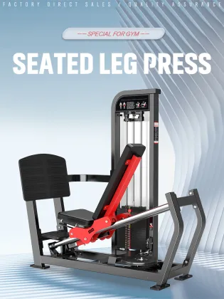 Commercial Gym Equipment: Explore Top Seated Leg Press Machines with Adjustable Weight Stack Pin Load Selection