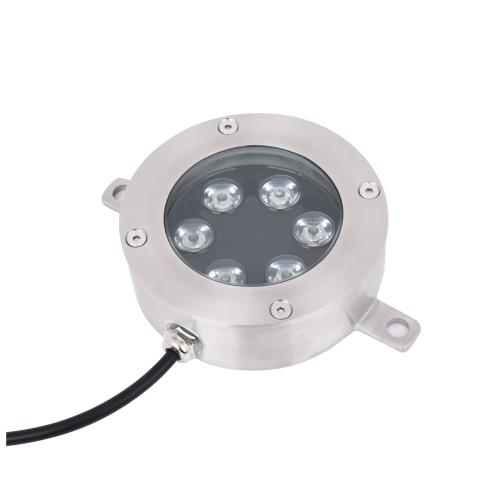 6W de aço inoxidável IP68 12/24 V luzes de fonte led