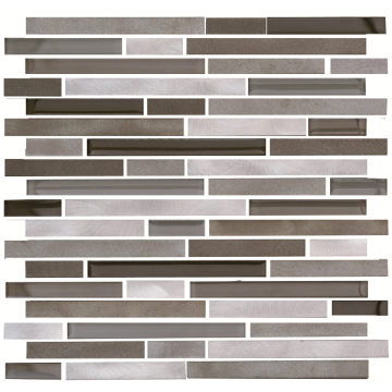 300*300mm Strip shape Glass Stone Mosaic Tiles