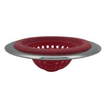 Good Grips Silicone Sink Strainer red