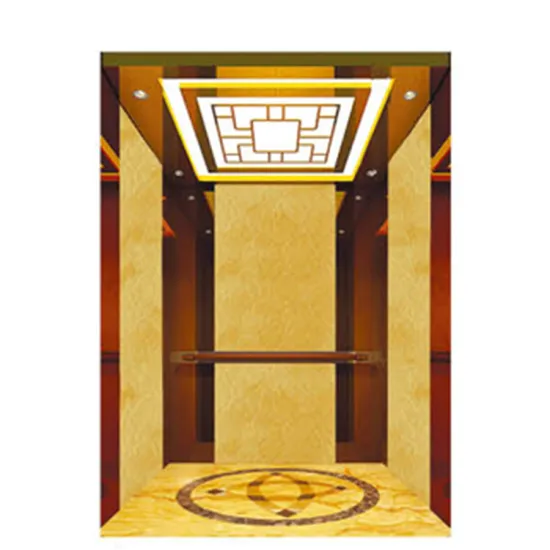 Factory Price Customized Titanium Gold Passenger Elevator Home Lift Cabin