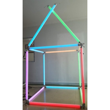 Capa leitosa 3D RGB Pixel Tube Iluminação
