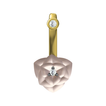 Wholesales customized jewelry 925 sterling silver earrings with ceramic and CZ