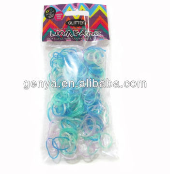 Fashion Hot Sale DIY glitter loom bands