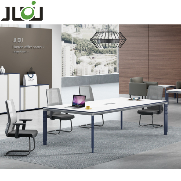 Modern Aluminum Alloy Conference Table for 6-8 Person Meetings