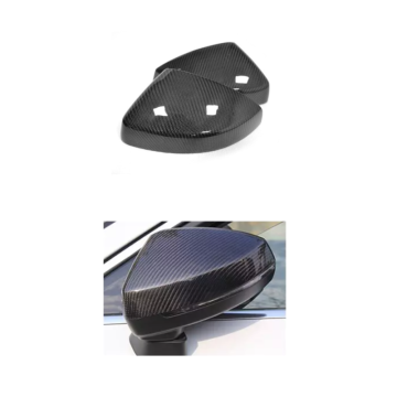 Real Carbon Fiber Side Mirror Caps voor Audi A3 8V 2014-2019 met Lane Assist