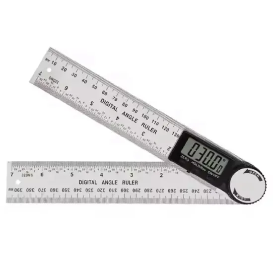 Digital Protractor Stainless Steel Angle Finder 200mm 300mm