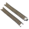 Vintage Two Tone Beads Of Rice Watch Bracelet