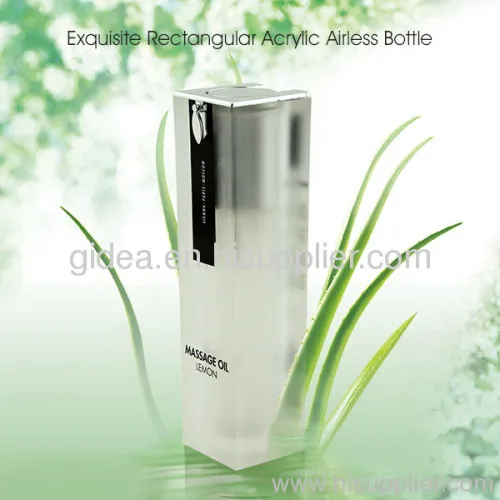 Square Acrylic Airless Container For Cosmetics 
