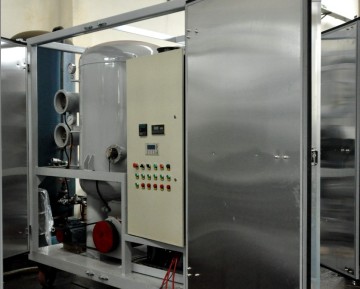 ultra high voltage insulating oil filtering machine to filter gas and water
