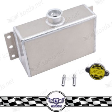 Polished Aluminum Universal Coolant Expansion Fill Tank For 240SX WRX Eclipse