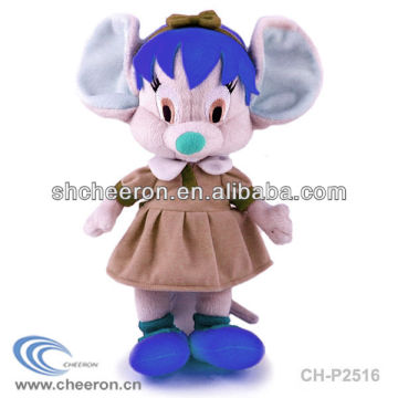 Kid toy plush stuffed mouse with skirt