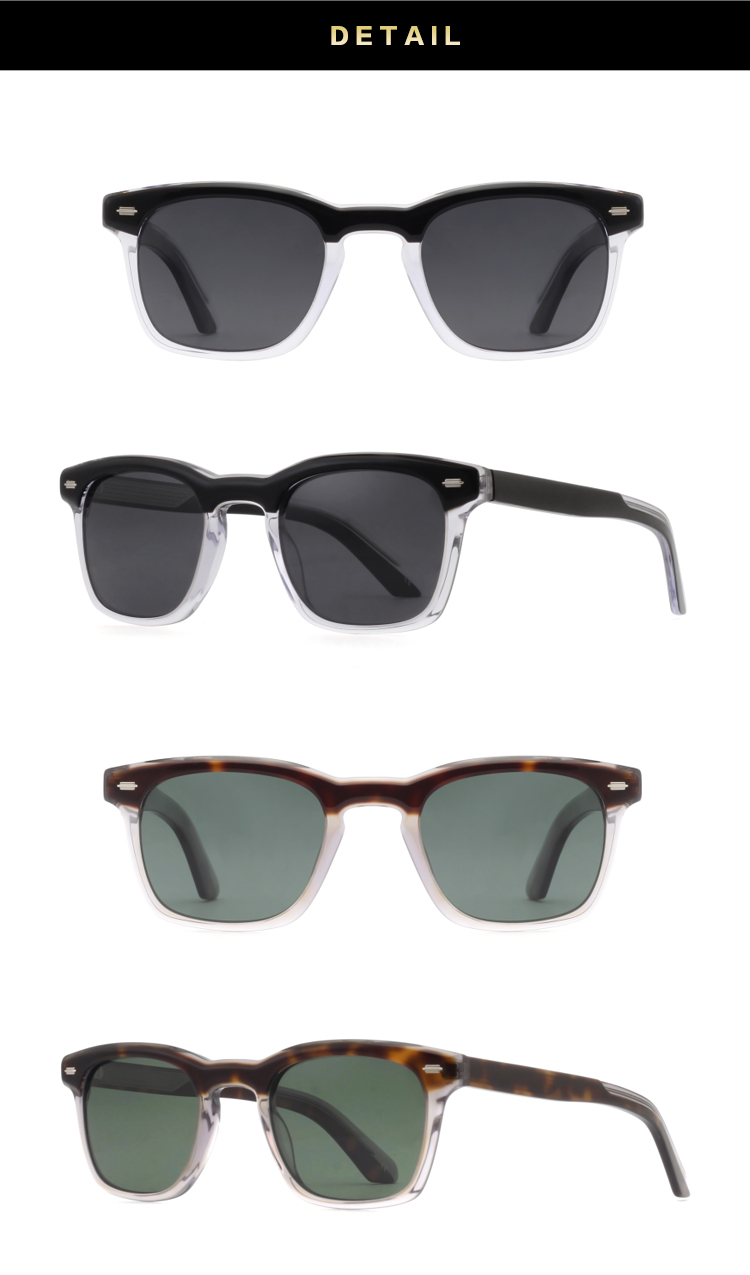 Fashion Acetate Polarized Shades Sunglasses