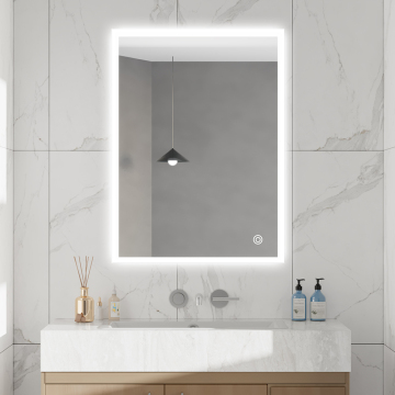 Intelligent Anti-Fog Bathroom Mirror with Lights