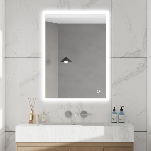 Cermin kamar mandi anti-kabut cerdas dengan lampu