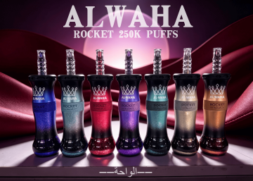 AL Waha Rocket 250K Puffs Smart Screen Shisha