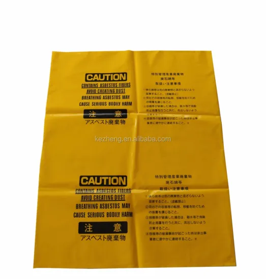 Disposal Plastic Bag for Abestos