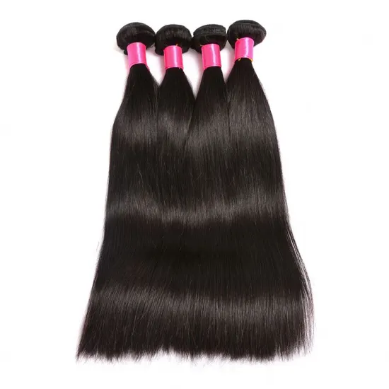 Best Selling Peruvian Straight Virgin Human Hair Bundles With Closure