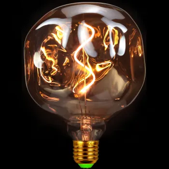 Giant Smoke Glass Edison Dimmable LED Filament Bulb - Alien Shape for US and EU Markets