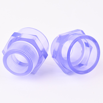 محول ذكر PVC شفاف ANSI