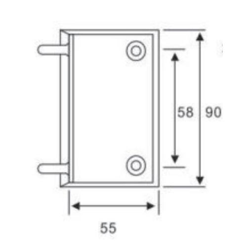 Glass Sliding Door Hinge Double 90 degree wall to glass shower hinge Supplier