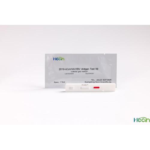 Kit Tes Antigen 2019-NCOV/ IAV/ IBV (Metode Emas Koloid)