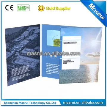 Light sensor High quality USD Charge digital LCD video brochure