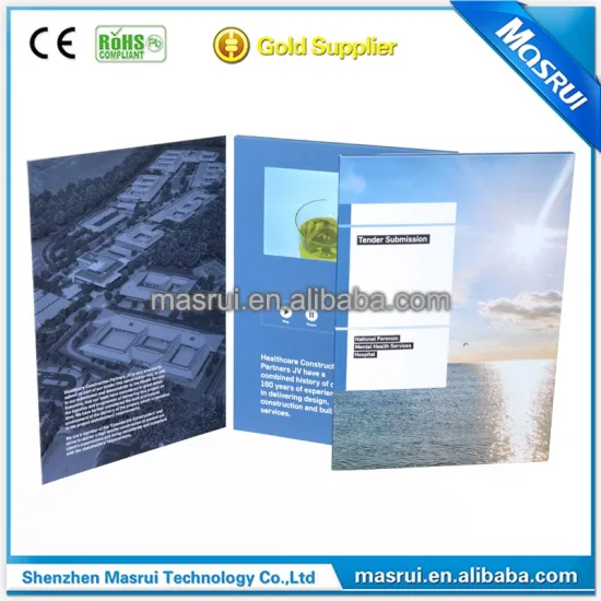 Light sensor High quality USD Charge digital LCD video brochure