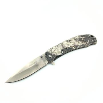 Embossed Flying Eagle Semi-Automatic Folding Knife