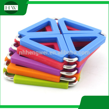 silicone stainless steel non-slip collapsible folding telescopicbowl pot drink heat insulation pad cup coasters coaster